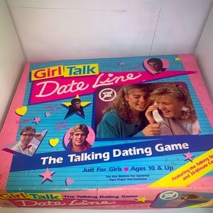 Girl Talk Date Line Talking Dating Board Game Retro 1989 Untested See Pictures